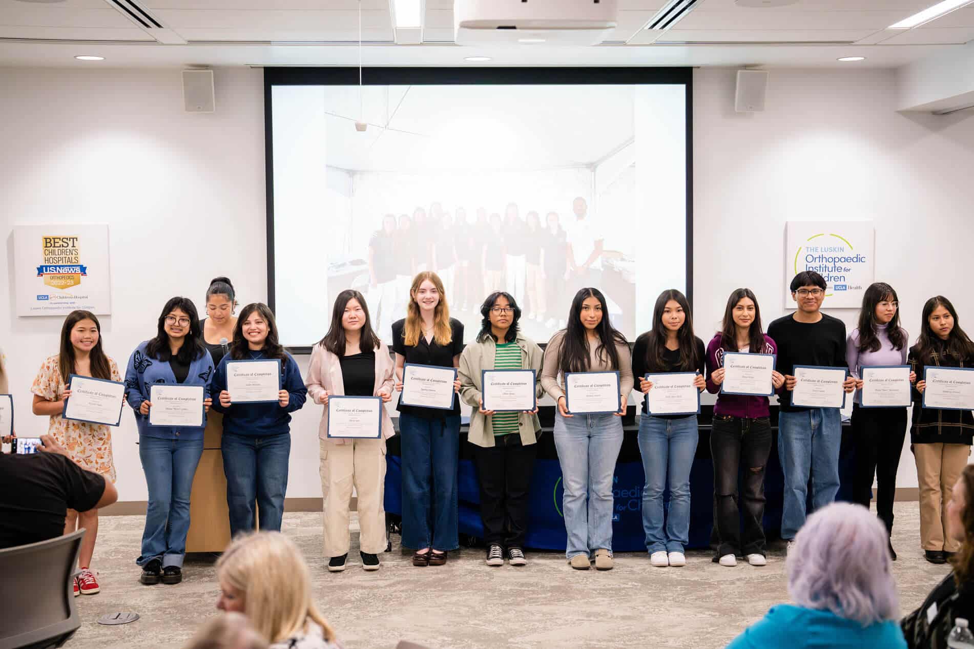 Volunteer award recipients