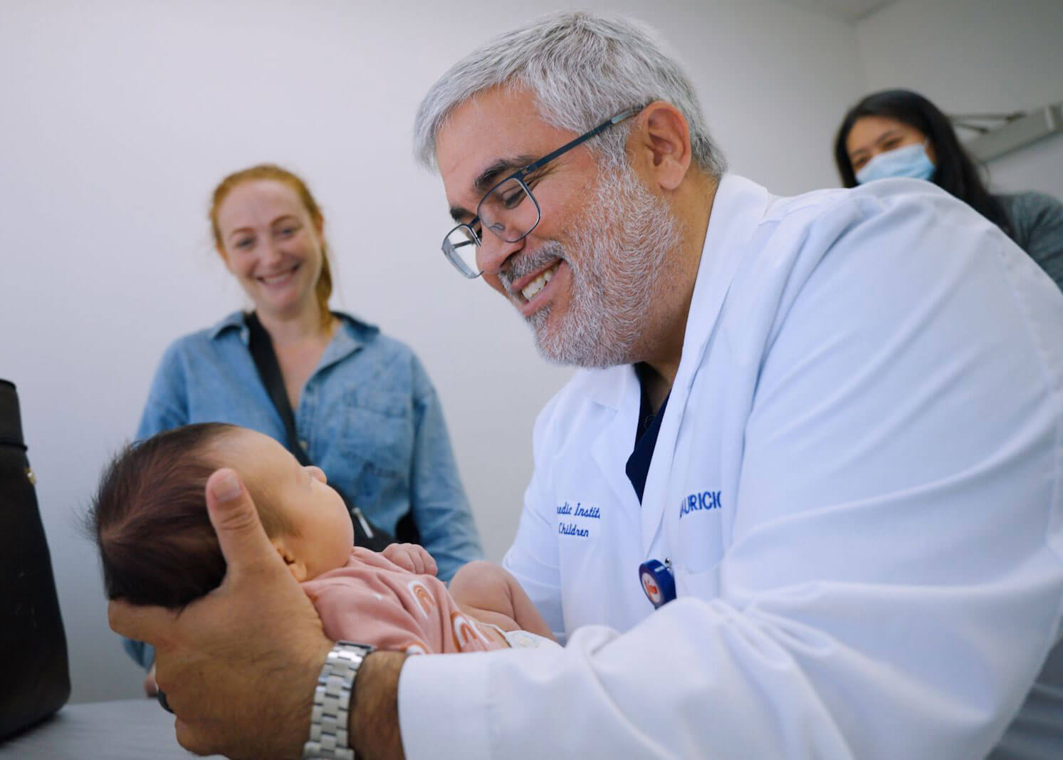 dr silva holding baby